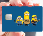 Tribute to Stupid Minions - sticker for bank card, 2 bank card formats available