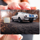 MUSCLE CAR - sticker pour carte bancaire, 2 formats de carte bancaire disponibles