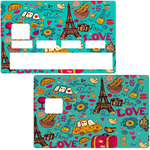 Paris bleibt immer Paris - Kreditkartenaufkleber, 2 Kreditkartenformate verfügbar