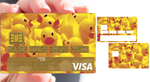 100 Euro - Kreditkartensticker, 2 Kreditkartenformate verfügbar