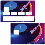 Platine vinyle - sticker pour carte bancaire, 2 formats de carte bancaire disponibles