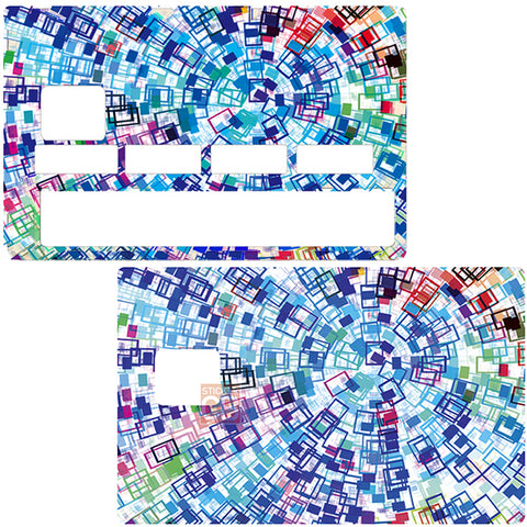 Color Vortex- Aufkleber für Bankkarte