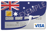 Australian symbol- sticker pour carte bancaire