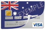 Drapeau Australie- sticker pour carte bancaire