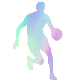 Aufkleber, Basketball, erhältlich in 10 Farben