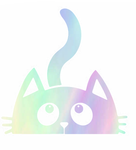 Verspielte Katze, erhältlich in 10 Farben