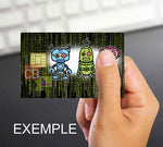3 ROBOTS- sticker pour carte bancaire
