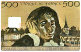 Pascal 500 Franken - Kreditkartenaufkleber, 2 Kreditkartenformate erhältlich