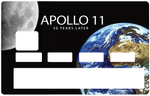 APOLLO 11, 50 years- credit card sticker, 2 credit card formats available