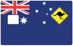 Australisches Symbol - Bankkartenaufkleber