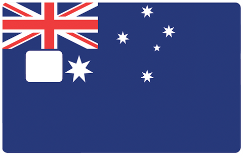Australia flag - bank card sticker