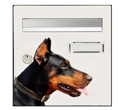 Aufkleber für Briefkasten, Dobermann-Hund