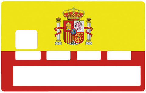 Flagge von Spanien - Kreditkartenaufkleber