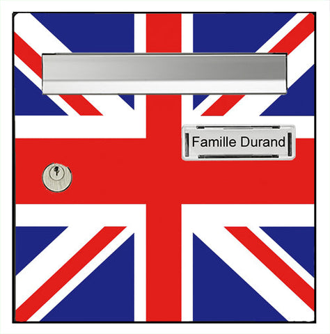 Aufkleber für Briefkasten, Union Jack, englische Flagge