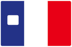 Französische Flagge - Kreditkartenaufkleber, 2 Kreditkartenformate verfügbar