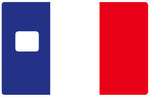 French flag - credit card sticker, 2 credit card formats available