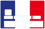 Französische Flagge - Kreditkartenaufkleber, 2 Kreditkartenformate verfügbar