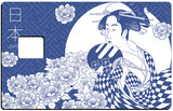 Japon- sticker pour carte bancaire, 2 formats de carte bancaire disponibles