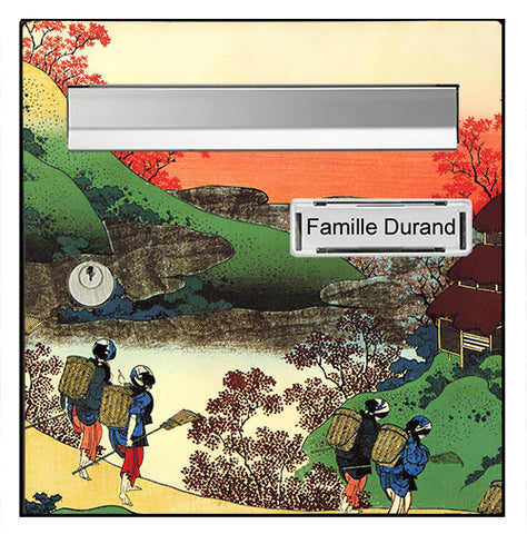 Sticker pour boîte aux lettres, Le Japon d'Hokusai