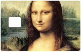 La Joconde, Mona Lisa - sticker pour carte bancaire, 2 formats de carte bancaire disponibles