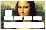 La Joconde, Mona Lisa - sticker pour carte bancaire, 2 formats de carte bancaire disponibles