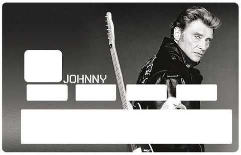 Hommage an Johnny Hallyday B&amp;W, bearbeiten. limitiert auf 300 Exemplare - Kreditkartenaufkleber