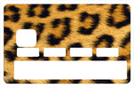 Leopard - sticker pour carte bancaire, 2 formats de carte bancaire disponibles