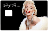Schöner Marilyn Monroe - Kreditkartenaufkleber, 2 verfügbare Kreditkartengrößen