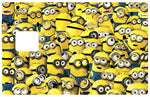 Minions en vrac - sticker pour carte bancaire, 2 formats de carte bancaire disponibles