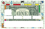 The dollar game - credit card sticker, 2 credit card formats