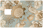 Oiseau d'or - sticker pour carte bancaire, 2 formats de carte bancaire disponibles