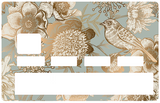 Oiseau d'or - sticker pour carte bancaire, 2 formats de carte bancaire disponibles