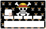 Skull, Bones and Hat - sticker pour carte bancaire, 2 formats de carte bancaire disponibles