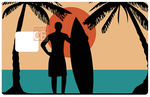 Surf, Plage et Cocotiers - sticker pour carte bancaire, 2 formats de carte bancaire disponibles