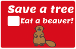 Save a tree - sticker pour carte bancaire