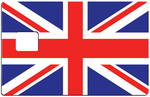 Englische Flagge, Union Jack- Kreditkartenaufkleber, 2 Kreditkartenformate erhältlich