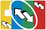 Carte quadricolors- sticker pour carte bancaire, 2 formats de carte bancaire disponibles
