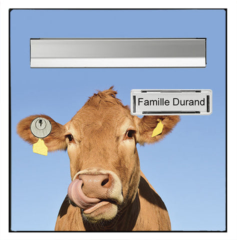 Sticker pour boîte aux lettres, La vache