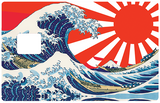 La grande vague du Japon - sticker pour carte bancaire, 2 formats de carte bancaire disponibles