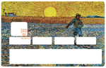 Van Gogh's sower - credit card sticker, 2 credit card sizes available