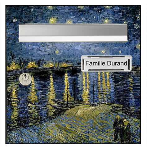 Aufkleber für Briefkasten, Hommage an Van Gogh