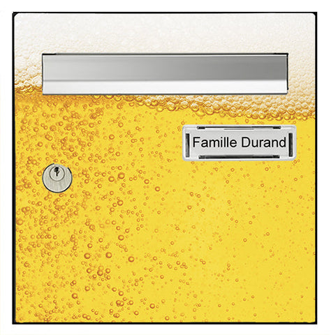 Sticker pour boîte aux lettres, La biére