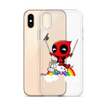 Coque pour iPhone® -  Tribute to Baby Deadpool à l'attaque ! (fanart)