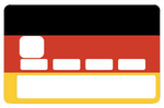 Deutsche Flagge - Kreditkartenaufkleber, 2 Kreditkartenformate verfügbar