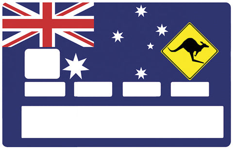 Australisches Symbol - Bankkartenaufkleber