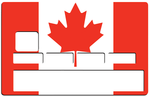 Flag of Canada- credit card sticker, 2 credit card formats available