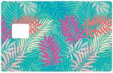 Forêt imaginaire - sticker pour carte bancaire, 2 formats de carte bancaire disponibles