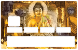 Golden Buddha- credit card sticker, 2 credit card formats available