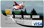 I want to believe- sticker pour carte bancaire