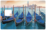 Venice, the gondolas - sticker for bank card, US format